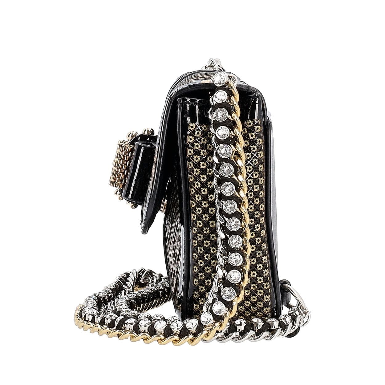 CHRISTIAN LOUBOUTIN Leather Sweet Charity Bag Black | Luxity