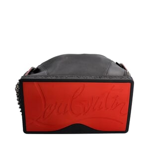 Leather Explorafunk Spiked Backpack Black, view 6