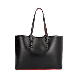 Leather Loubinthesky Cabata Tote Black, view 3