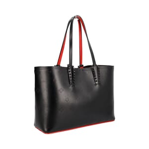 Leather Loubinthesky Cabata Tote Black, view 2