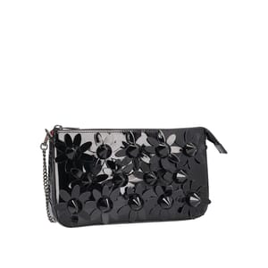 Patent Leather Loubila Daisy Bag Black, view 2