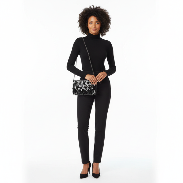 Patent Leather Loubila Daisy Bag Black