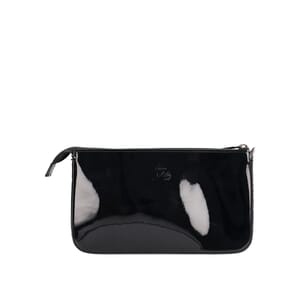 Patent Leather Loubila Daisy Bag Black, view 3