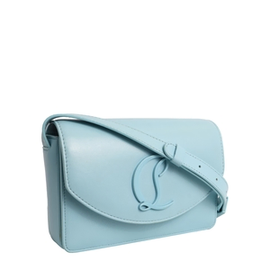 Leather Elisa Crossbody Bag Light Blue, view 2