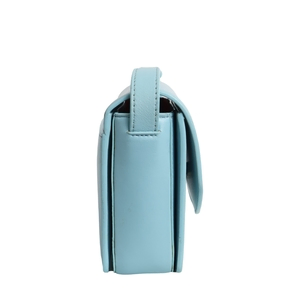 Leather Elisa Crossbody Bag Light Blue, view 5