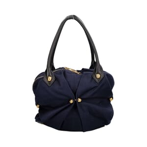 Fabric Bowling Bag Navy, view 3