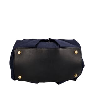Fabric Bowling Bag Navy, view 6