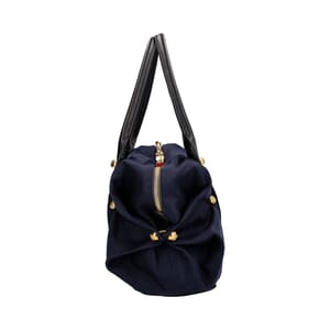 Fabric Bowling Bag Navy, view 4