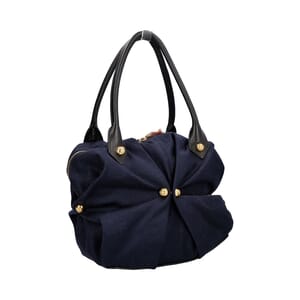 Fabric Bowling Bag Navy, view 2