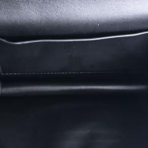 Leather Small Devotion Top Handle Bag Black, view 8