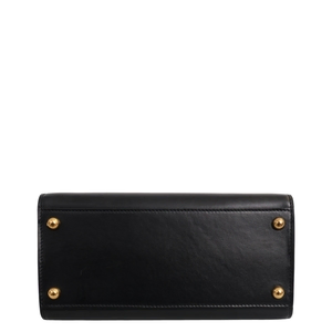 Leather Welcome Top Handle Bag Black, view 6