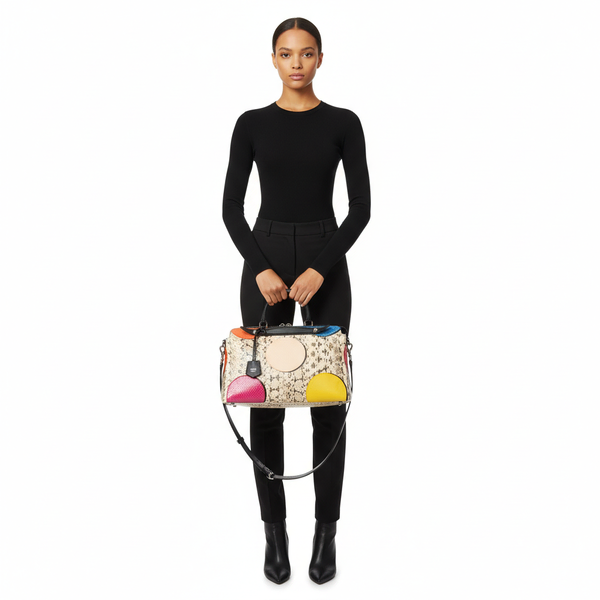 Snakeskin Polkadots Ayers By The Way Bag Multicolour
