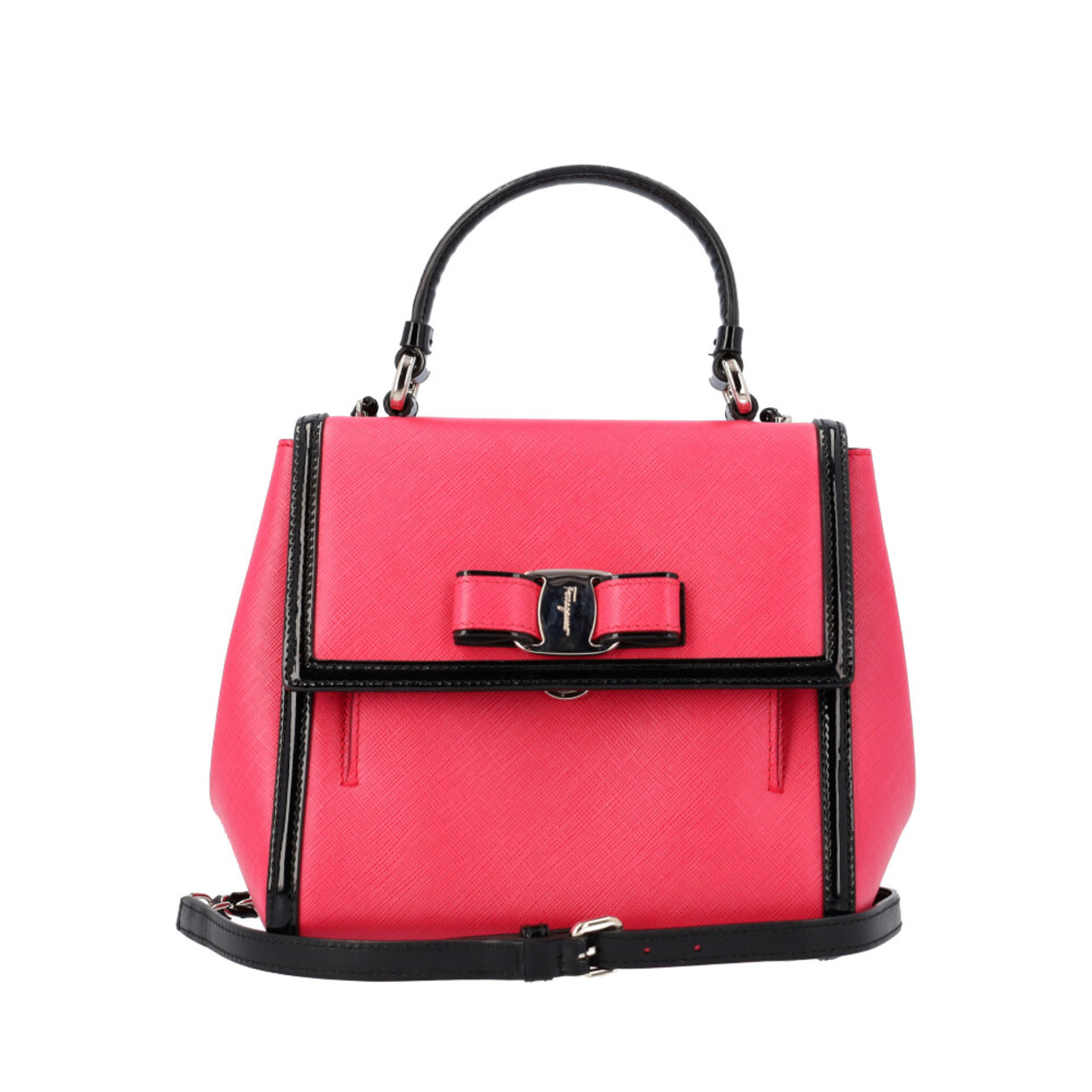 https://dbiyorq10n2b9.cloudfront.net/product-images/BAGFER0020/SALVATORE-FERRAGAMO-Leather-Carrie-Satchel-Black-Pink_1.jpg.webp