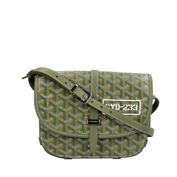 Goyardine Belvedere Messenger PM Khaki
