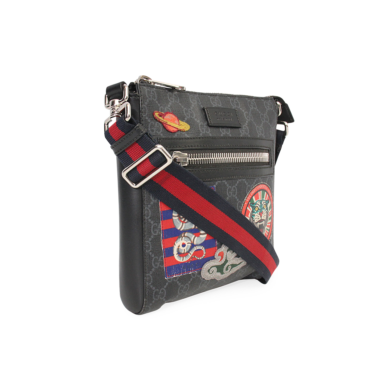 GUCCI Supreme Night Courrier Messenger Black | Luxity