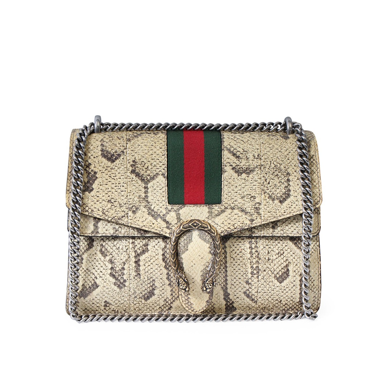 GUCCI Python Dionysus Medium Bag Beige | Luxity