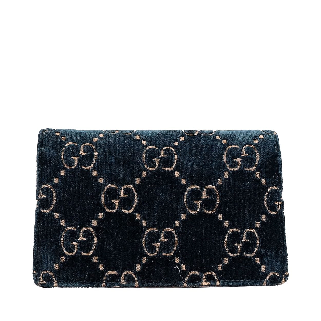 GUCCI Velvet GG Super Mini Dionysus Shoulder Bag Navy | Luxity