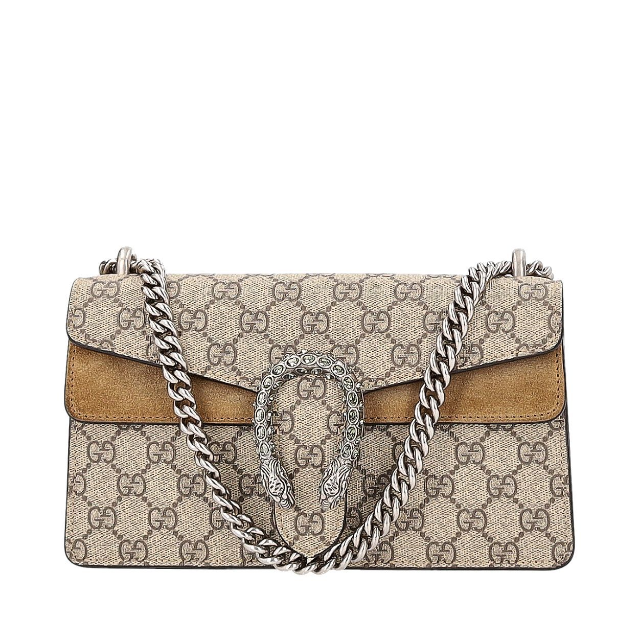 GUCCI Supreme GG Small Mini Dionysus Shoulder Bag Beige | Luxity