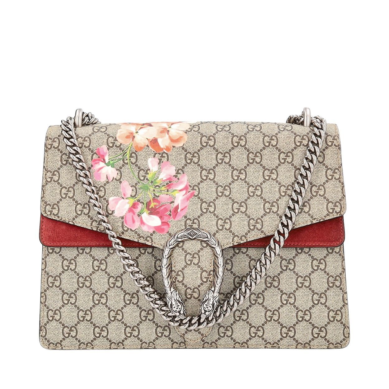 ぺんぎん GUCCI✜ブルームス フラワープリント✜ケース超美品 GUCCI Supreme GG Blooms Dionysus Medium Shoulder Bag Beige/Pink