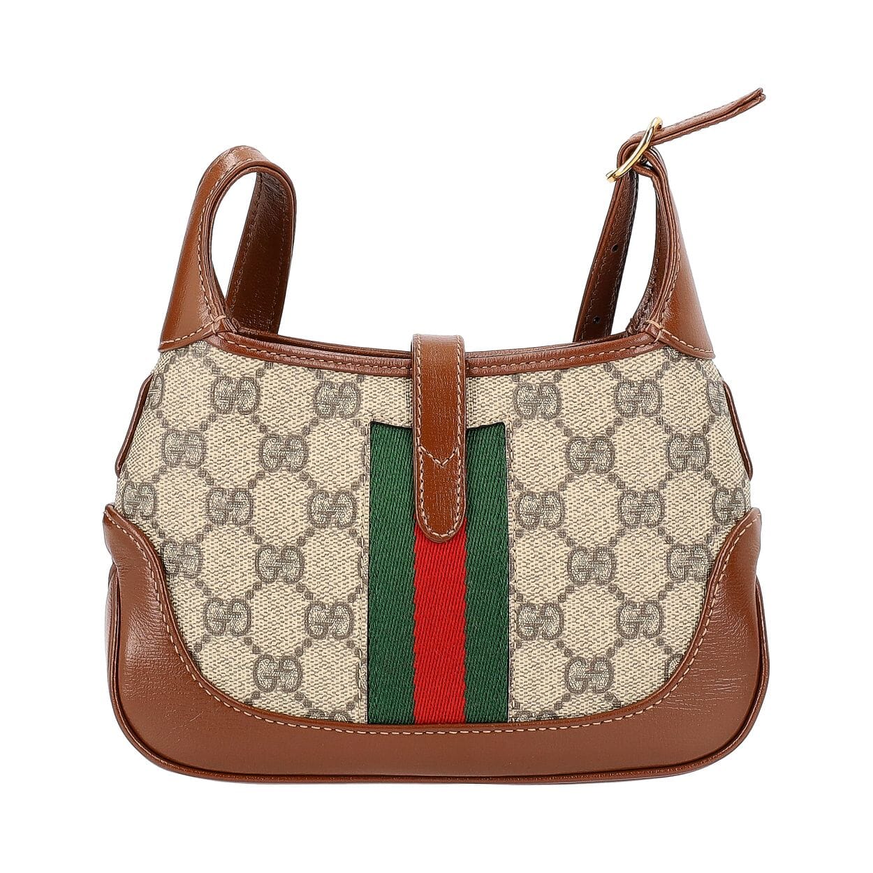 GUCCI Supreme GG Jackie 1961 Mini Shoulder Bag Brown | Luxity