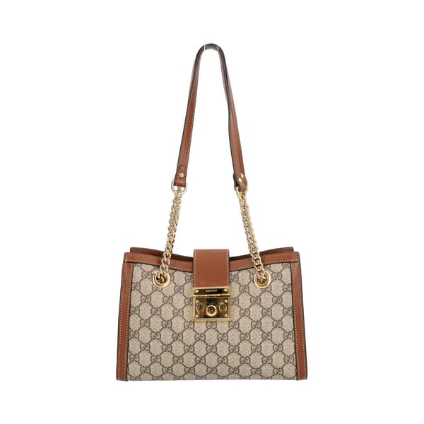 Supreme GG Padlock Small Shoulder Bag Beige/Brown