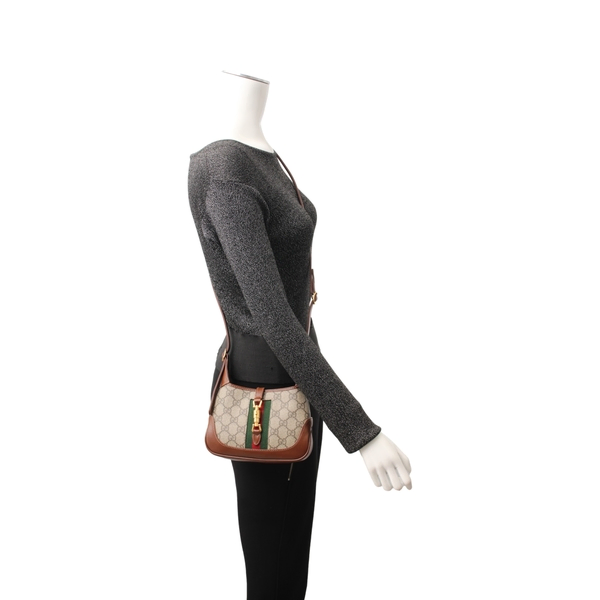 Supreme GG Jackie 1961 Mini Shoulder Bag Beige/Brown