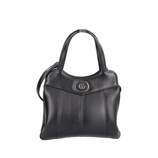 Leather GG Small Petite Tote Black