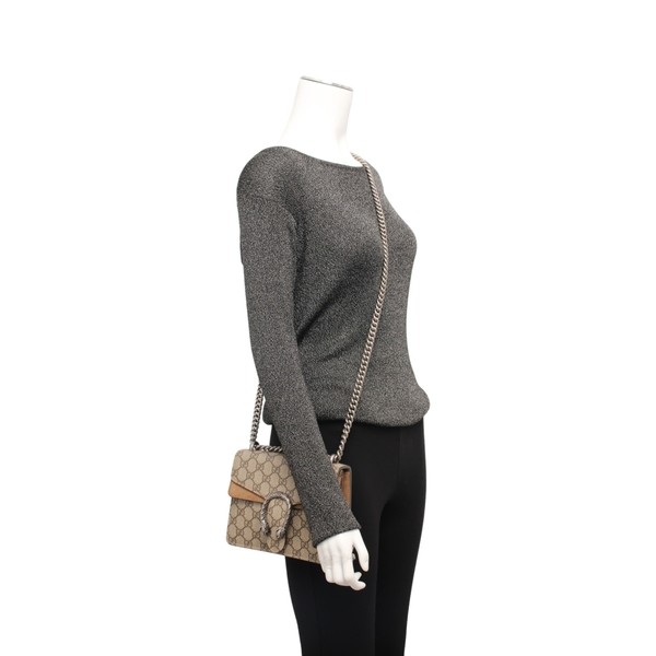 Supreme GG Small Dionysus Shoulder Bag Beige