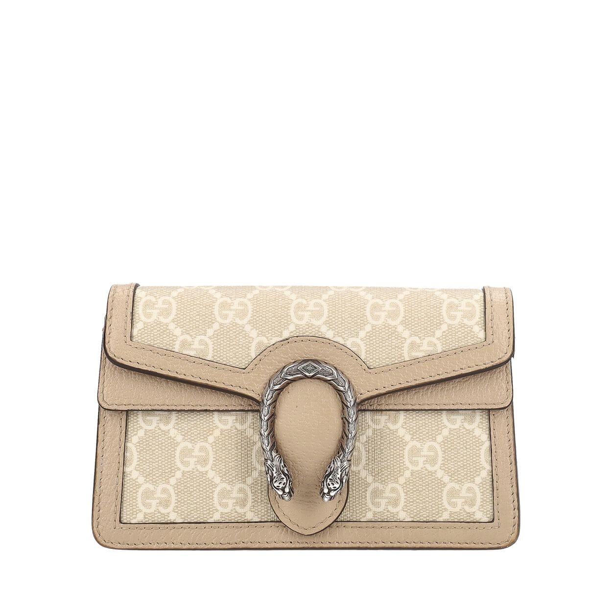 GUCCI Supreme GG Super Mini Dionysus Shoulder Bag Beige/White | Luxity