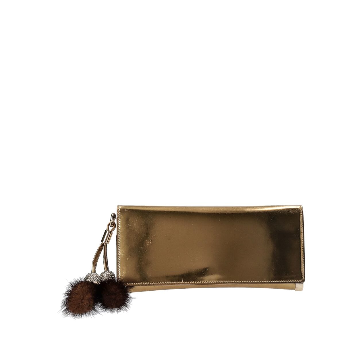 専用！GUCCI クラッチ　フリンジ　タッセル　パーティー GUCCI Metallic Leather Fur Tassel Clutch Gold | Luxity
