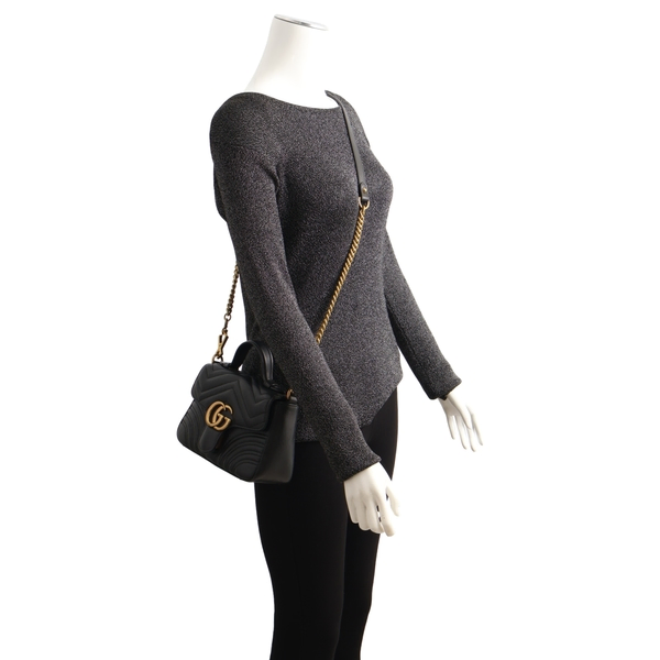 Marmont GG Mini Top Handle Black