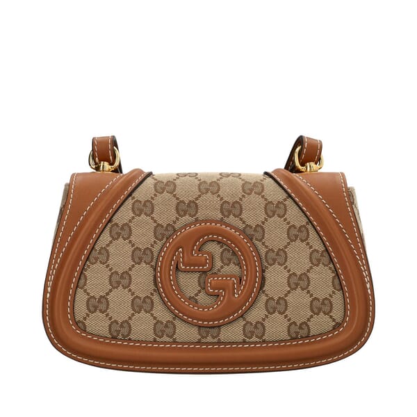 Canvas GG Small Blondie Bag Brown