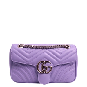 GUCCI Marmont GG Medium Shoulder Bag Lilac | Luxity