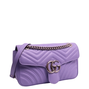 GUCCI Marmont GG Medium Shoulder Bag Lilac | Luxity