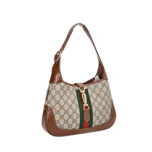Supreme GG Jackie 1961 Shoulder Bag Beige/Ebony/Brown, view 2
