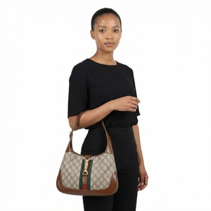 Supreme GG Jackie 1961 Shoulder Bag Beige/Ebony/Brown, view 8