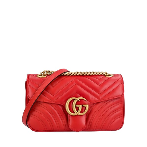 Marmont GG Medium Shoulder Bag Red