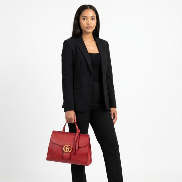 Marmont GG Top Handle Red