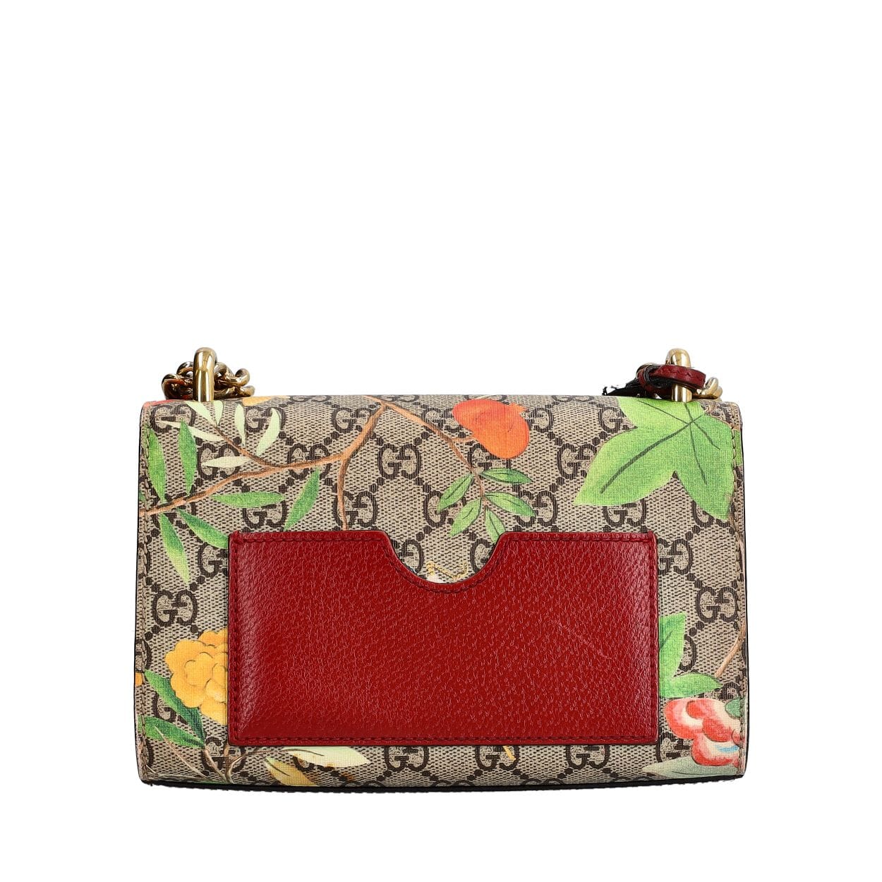 GUCCI Supreme GG Tian Padlock Chain Bag Floral | Luxity