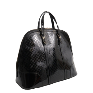 Patent Microguccissima Nice Dome Tote Black, view 2
