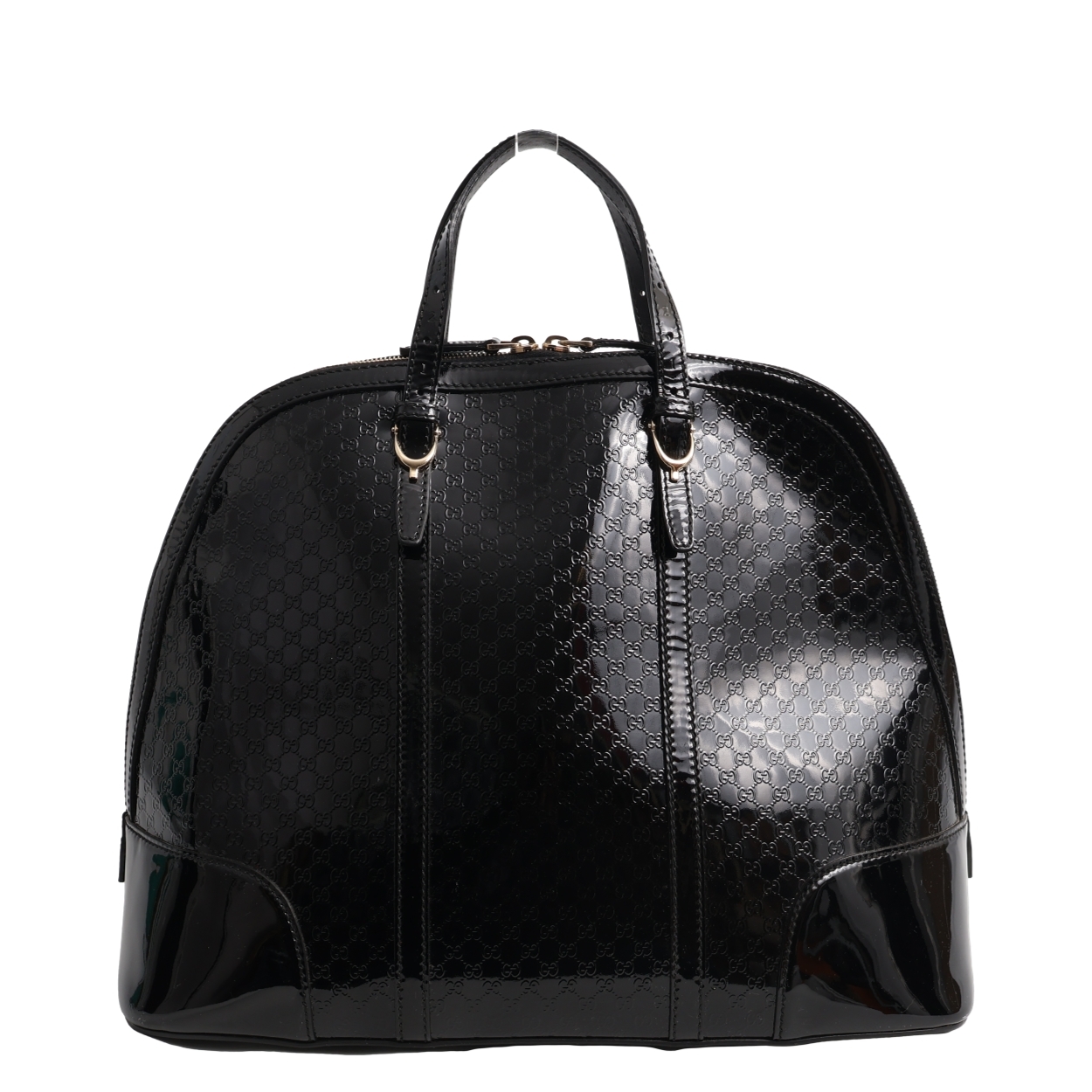 Patent Microguccissima Nice Dome Tote Black