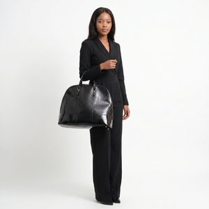 Patent Microguccissima Nice Dome Tote Black, view 8