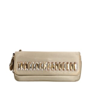 Satin Moonlight Clutch Champagne
