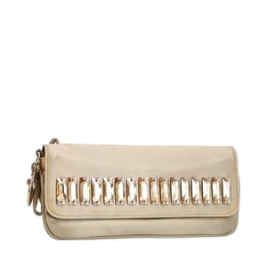 Satin Moonlight Clutch Champagne, view 2