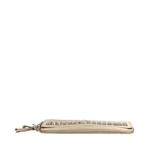 Satin Moonlight Clutch Champagne, view 6