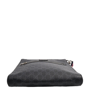 グッチメッセージバックGG Supreme Monogram Leather GUCCI Supreme GG Medium Messenger Black/Grey | Luxity