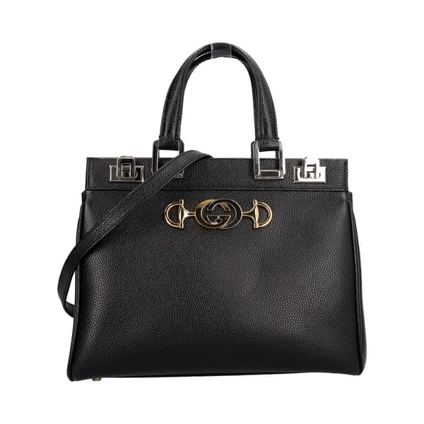 Leather Zumi Small Tote Black