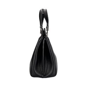 Leather Zumi Small Tote Black, view 6