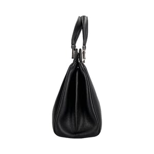 Leather Zumi Small Tote Black, view 5