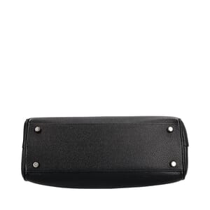 Leather Zumi Small Tote Black, view 7